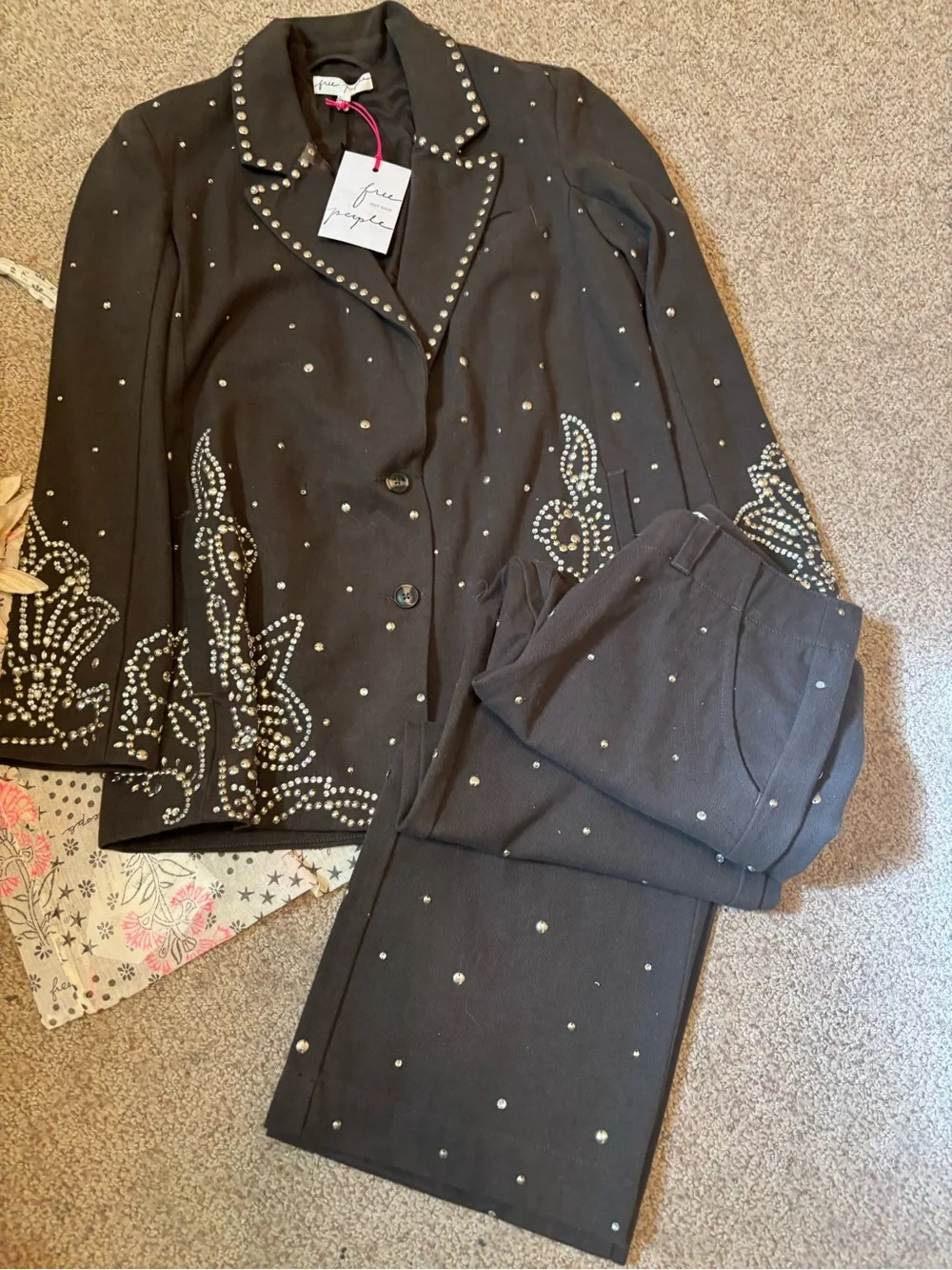🆕Bnwt Free People Embellished Suit set